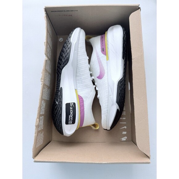 Size 8.5 Nike ZoomX Invincible Run FK 3 White Purple Womens Running DR2660-101 - Picture 7 of 8